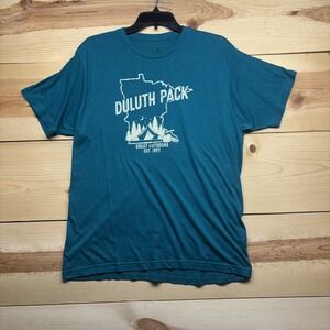 Duluth Pack Shirt Mens Large Blue Minnesota Camping Tee